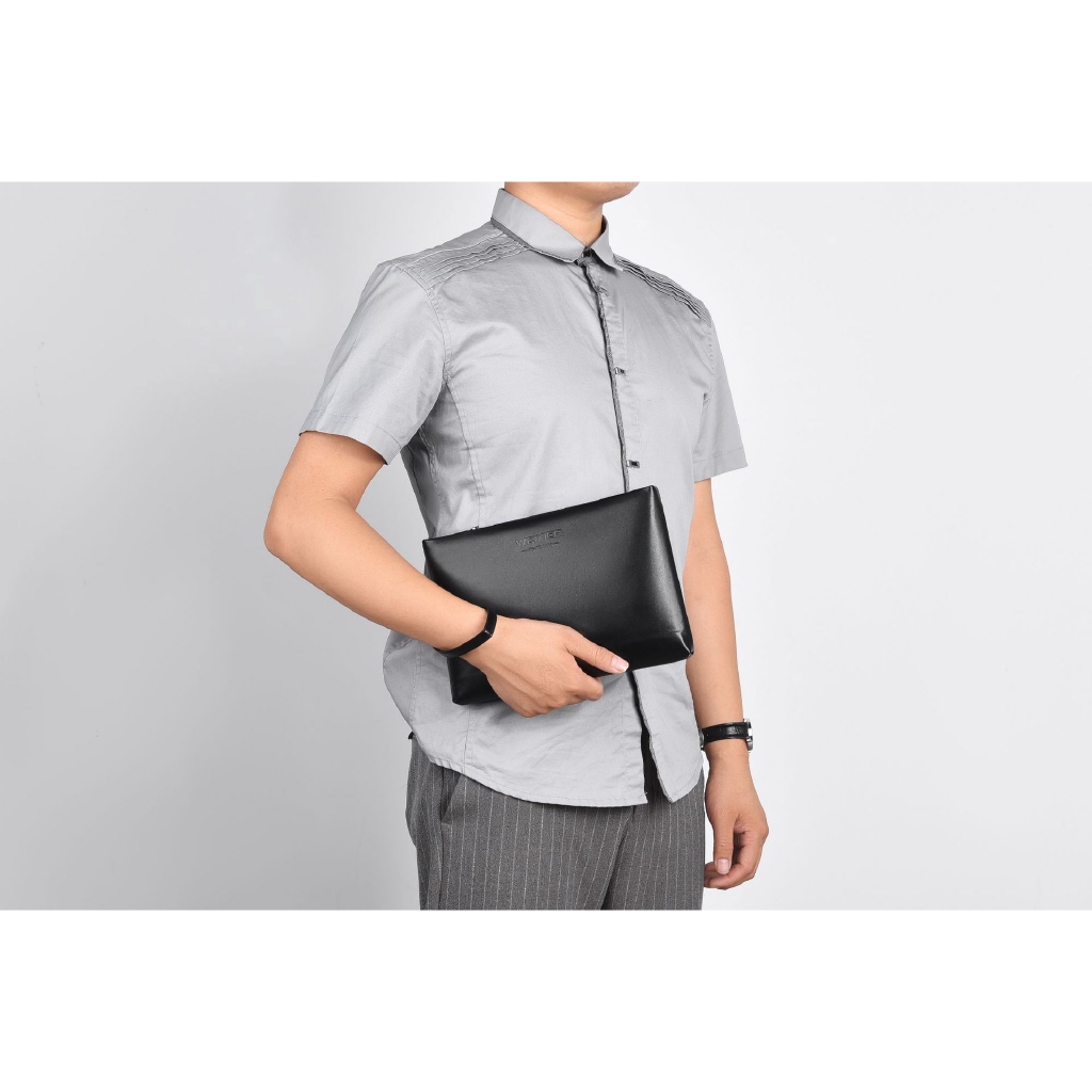 Ví Da Cầm Tay Cỡ Lớn Thời Trang Thanh Lịch Cho Nam