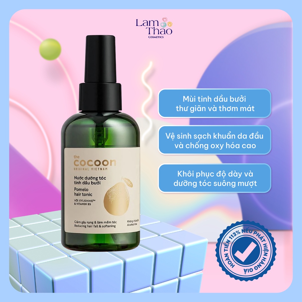 Nước Dưỡng Tóc Tinh Dầu Bưởi Cocoon Pomelo Hair Tonic