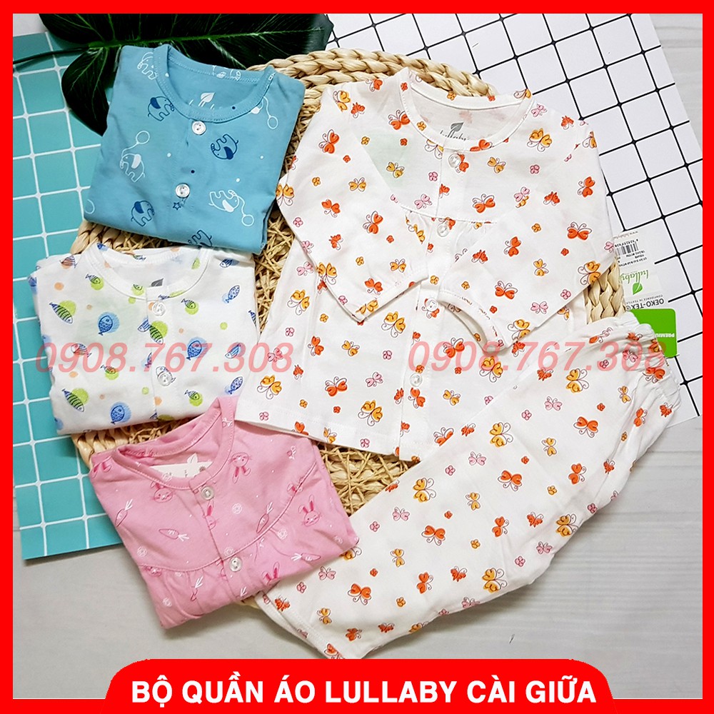 (LULLABY MỎNG) Bộ Quần Áo Dài Tay Cài Giữa Lullaby Chất Cotton 2020