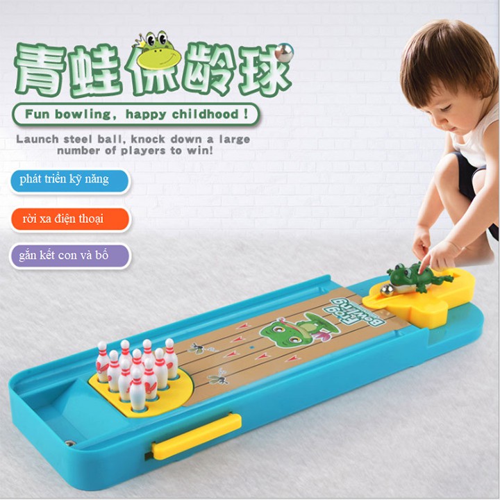 Trò chơi cho bé ếch bắn bowling T300