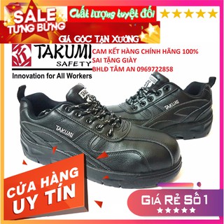 HÀNG CHÍNH HÃNG NHẬT BẢN. GIÀY BẢO HỘ TAKUMI TSH-120 TAKEZO MŨI SẮT ĐẾ THÉP CHỐNG ĐÂM XUYÊN, VA ĐẬP...
