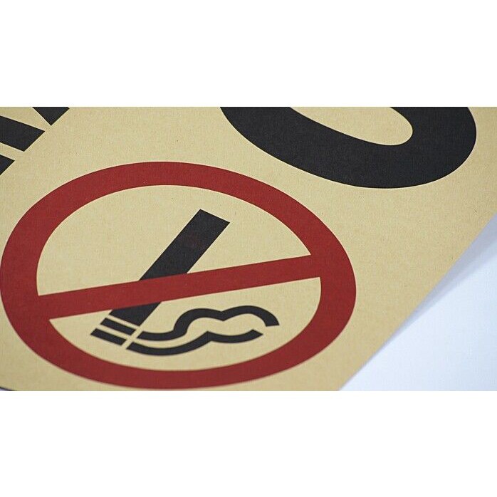 Tấm poster cấm hút thuốc phong cách cổ điển