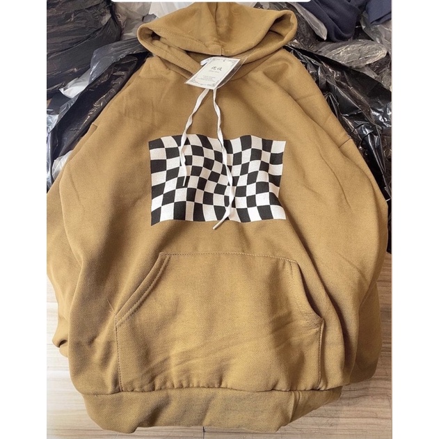 Áo Hoodie Bàn Cờ Nữ [ FREESHIP]🌸  Sweater nỉ form rộng tay bồng kiểu dáng vintage cá tính Ulzzang 🌸 | BigBuy360 - bigbuy360.vn