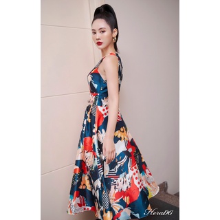 Đầm dạ hội dáng xòe cổ yếm HeraDG WDHBA006