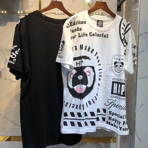 Áo Thun In - Phông Lamlicka, Tay Lỡ Unisex Cá Tính Họa Tiết In Hình Gấu Trúc