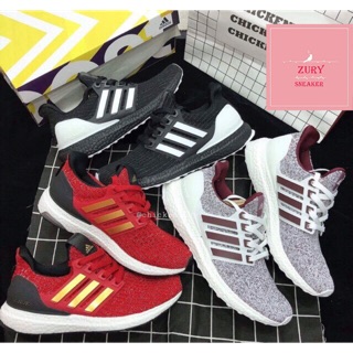 Giày Thể Thao Ultra Boost 4.0 Đen Đỏ Trắng