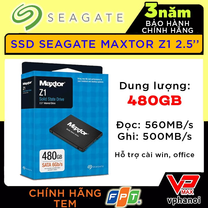 Ổ Seagate 480GB 240GB cài Win 64bit