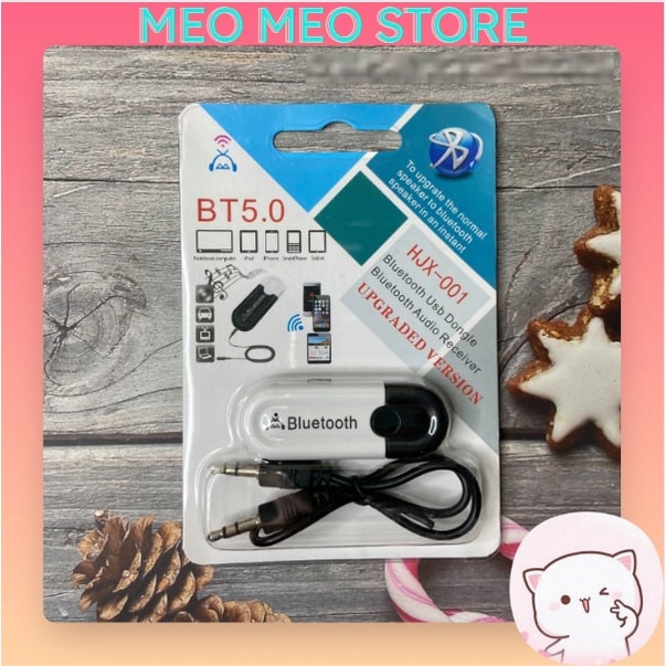 USB bluetooth HJX-001 Biến Loa Thường Thành Loa Bluetooth, Bộ Chuyển Đổi Âm Thanh Không Dây