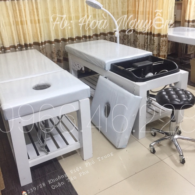 GIƯỜNG GỖ SPA GỘI ĐẦU