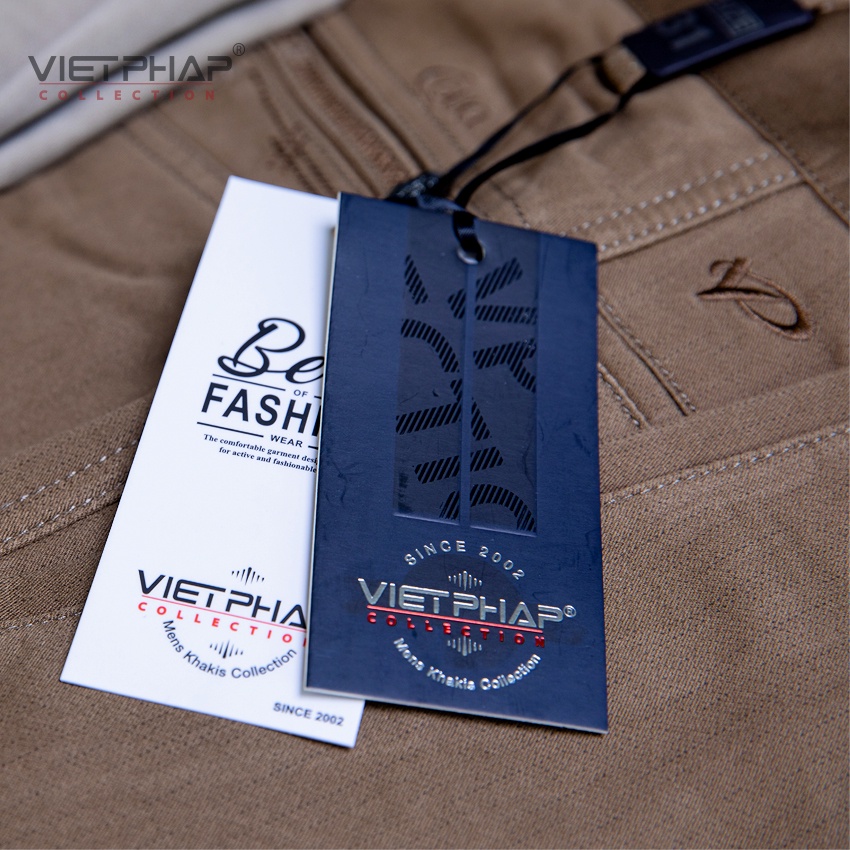 Quần Kaki Nam Trung Niên Có Ly Hoạ Tiết Chìm Cao Cấp 9715 Việt Pháp. Cotton Kaki Thấm Hút Mồ Hôi, Co Giãn &amp; Giữ Form Tốt