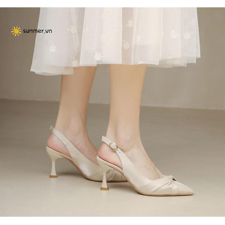 Giày Sandal Cao Gót Thời Trang Năm Mới 2022 Cho Nữ