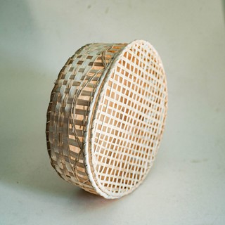 Rổ tre đan tròn đựng trái cây - Trang trí decor