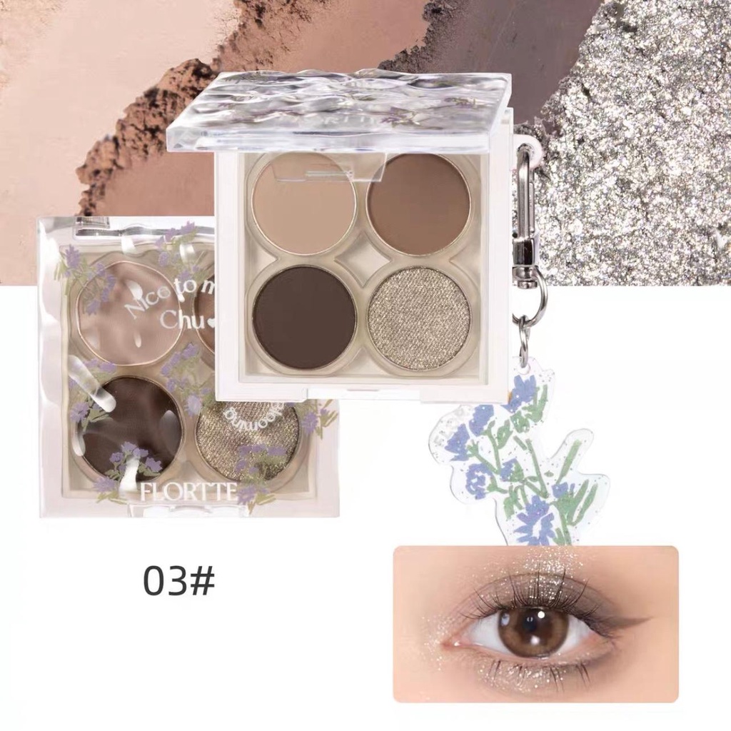 Bảng mắt 4 ô Flortte Nice To Meet Chu