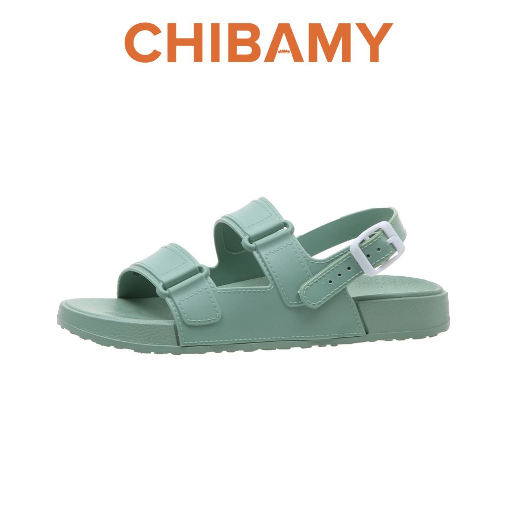 Dép Sandal nữ chất Nhựa dẻo đi biển nhiều màu CHIBAMY