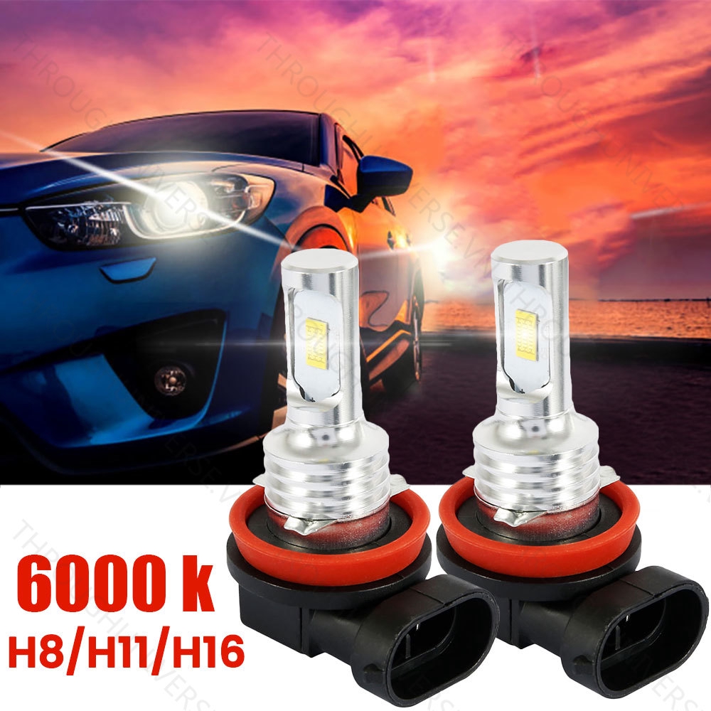 Set bóng đèn LED ánh sáng trắng H16 H11 H9 H8 6000k 7000LM CAP 100W 100W cho xe hơi