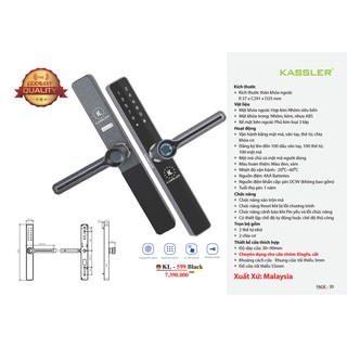 Khóa vân tay Kassler KL-599