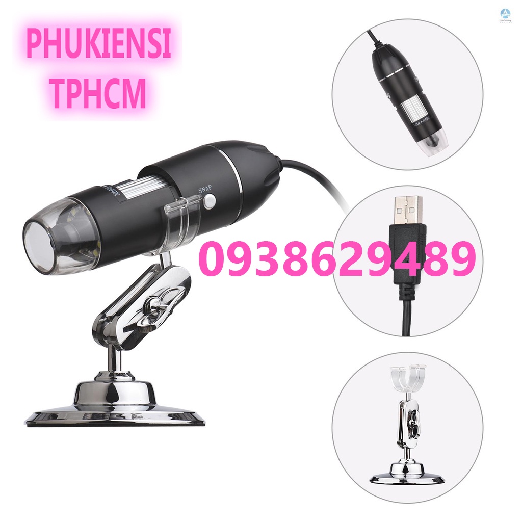 Kính hiển vi điện tử kết nối điện thoại và máy tính Wifi phóng đại 1600X Digital Microscope