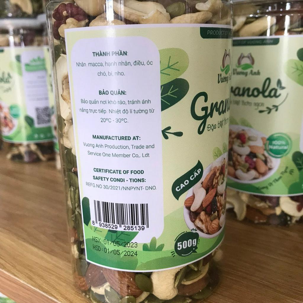 Ngũ cốc Granola siêu hạt sấy lạnh cao cấp