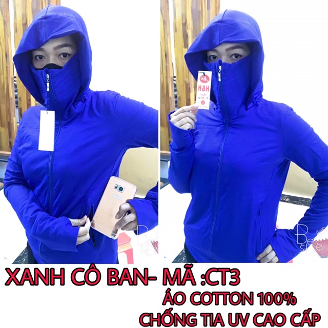 ÁO COTTON 100% CHỐNG TIA UV CHỐNG NẮNG CAO CẤP LOẠI 1