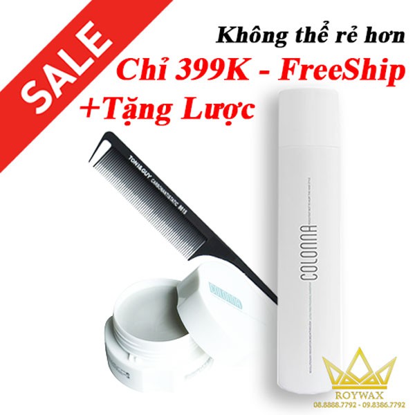 COMBO Sáp Colonna và Gôm xịt tóc Colonna