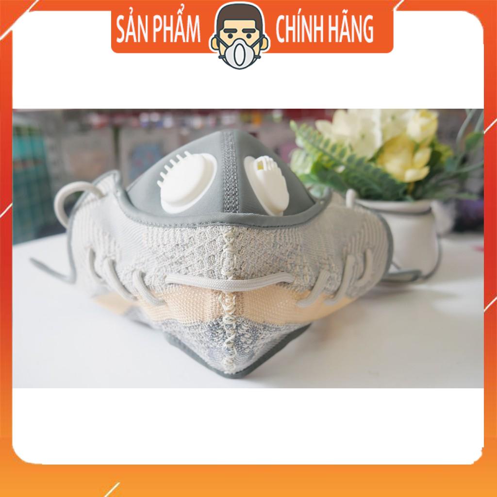 Khẩu Trang Giày Yezzy Xám Vàng phong cách chống bụi thời trang cao cấp