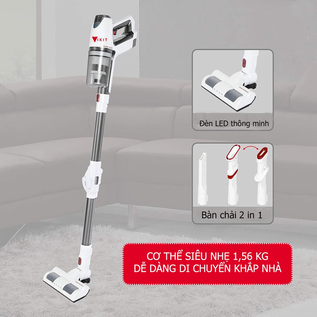 Máy Hút bụi cầm tay không dây thân gập siêu tiện lợi VKIT- M1