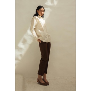 Áo Sơ Mi Nữ Tay Dài Trơn Form Regular - Routine 10F20SHLW005