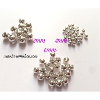 Hạt bi màu vàng bạc 2-3-4-6-8mm(túi 5-10g)