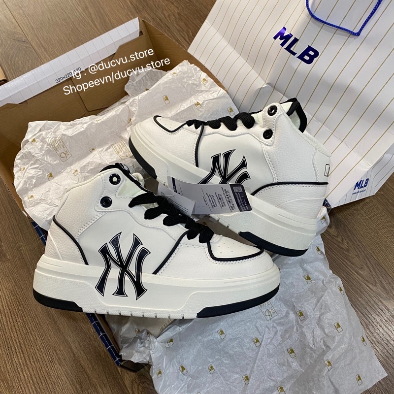 GIÀY ML.B CHUNKY LINER HIGH BLACK WHITE LAI AU