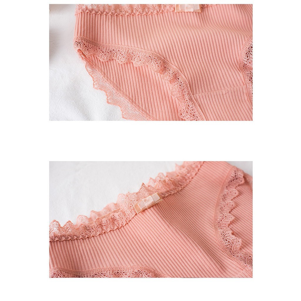 Quần lót cotton cạp ren nâng mông xuất Nhật QL99-Ha Song Shop