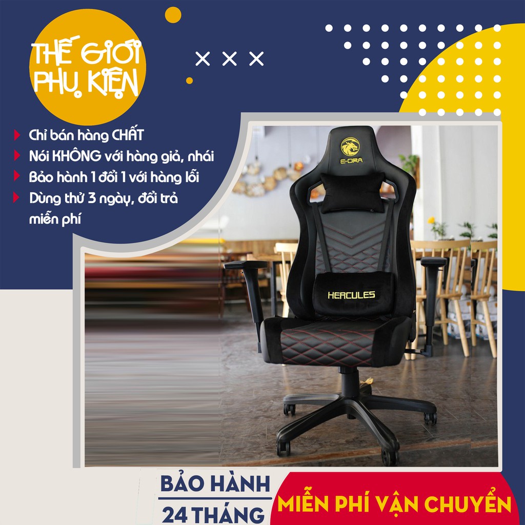 [Hàng chính hãng] Ghế gaming E-DRA Hercules EGC203 PRO,Ghế game E-DRA Hercules EGC203 PRO - Bảo hành chính hãng 24 thá