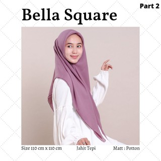 Hijab Quadrangle Bella Vuông Khâu Cạnh May Phần 2