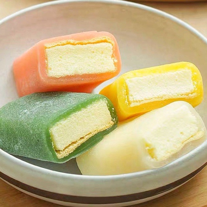 Bánh bông lan mochi phu thê đài loan