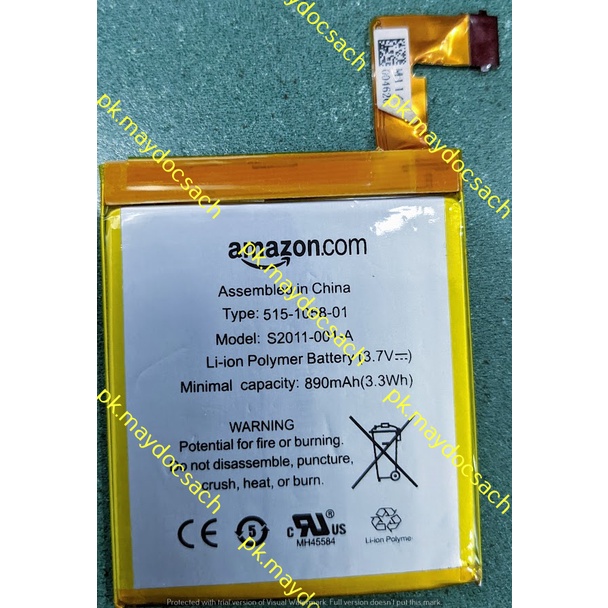 Pin Battery máy đọc sách Amazon Kindle Paperwhite, Voyage, Oasis, Keyboard, TẶNG KÈM bộ công cụ tháo máy