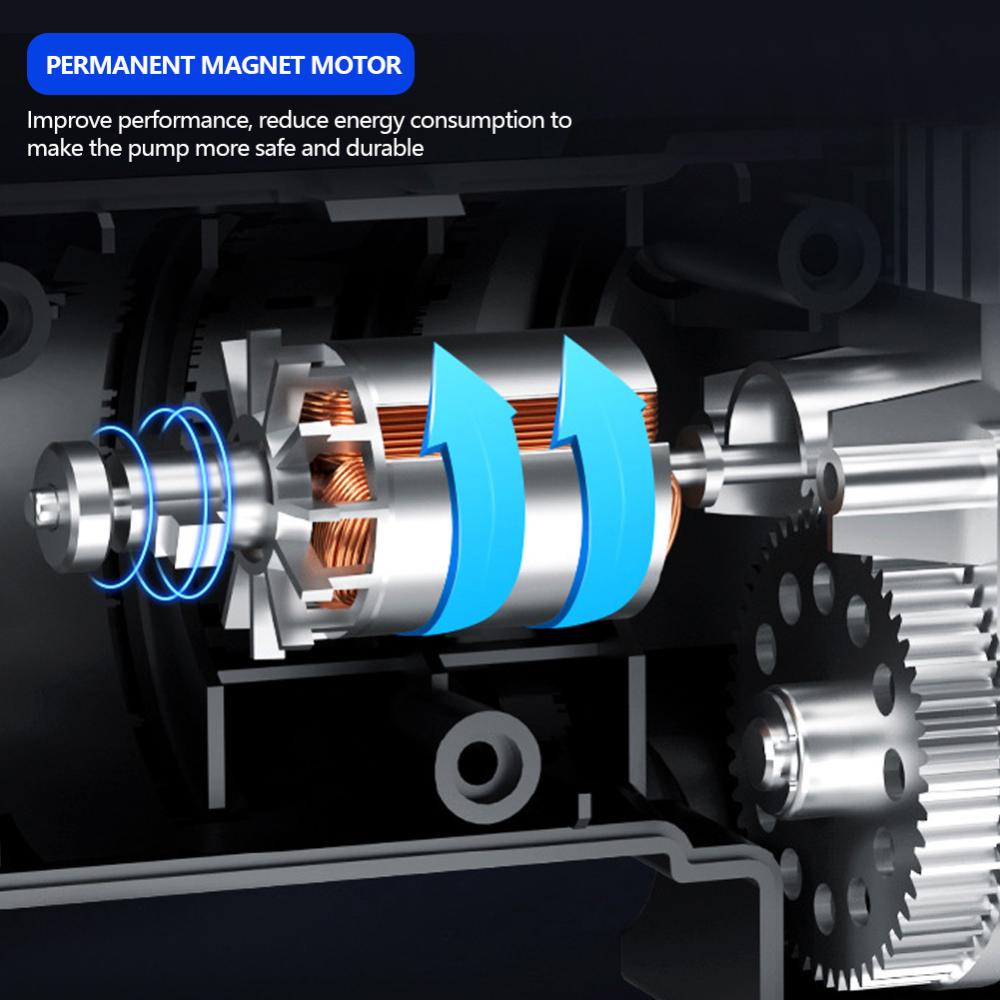 Máy Bơm Lốp Xe Kỹ Thuật Số 150 PSI DC 12V N2V3 Có Đèn LED Cho Ô Tô Xe Máy