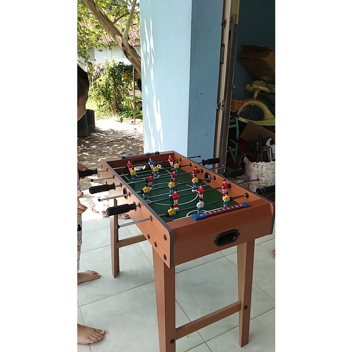 Bàn Bi Lắc Bóng Đá Cỡ Lớn 69x37cm, Bảo Hành 6 Tháng, Bàn Bi Lắc Mini Dành Cho Trẻ Em, Banh Bàn Foosball Gia Đình Hanana