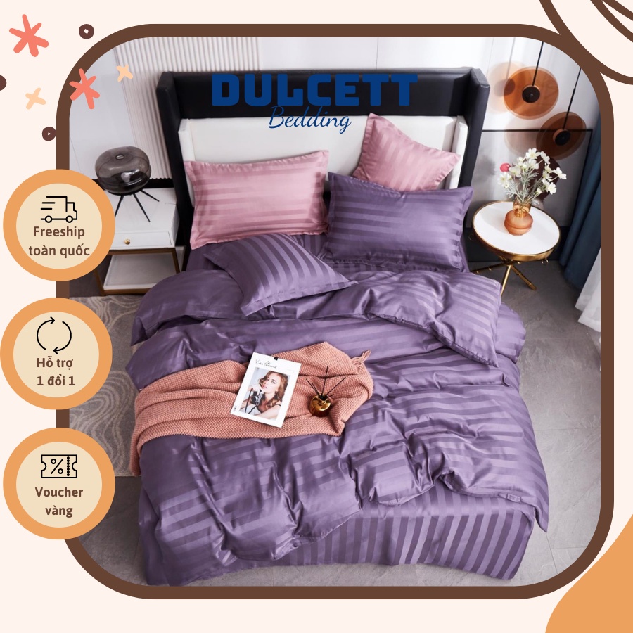 Bộ Chăn Ga Gối Cao Cấp Cotton 3F Chuyên Dùng Cho Homestay - Resort - Khách Sạn... mã F24