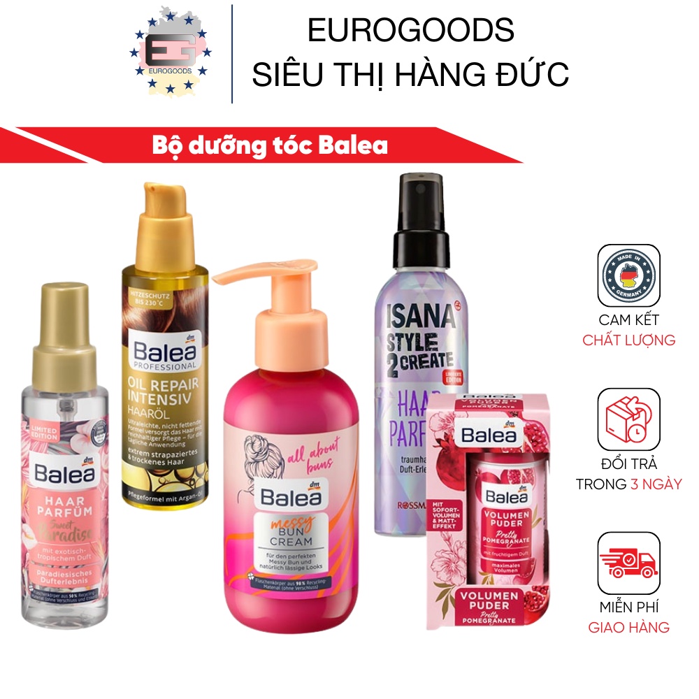 Bộ Kem làm phồng tóc Đức ⚡ GIÁ CỰC SỐC ⚡ Bột dưỡng tóc Balea của Đức giúp giữ nếp, mái tóc bồng bềnh tự nhiên- Đủ Bill