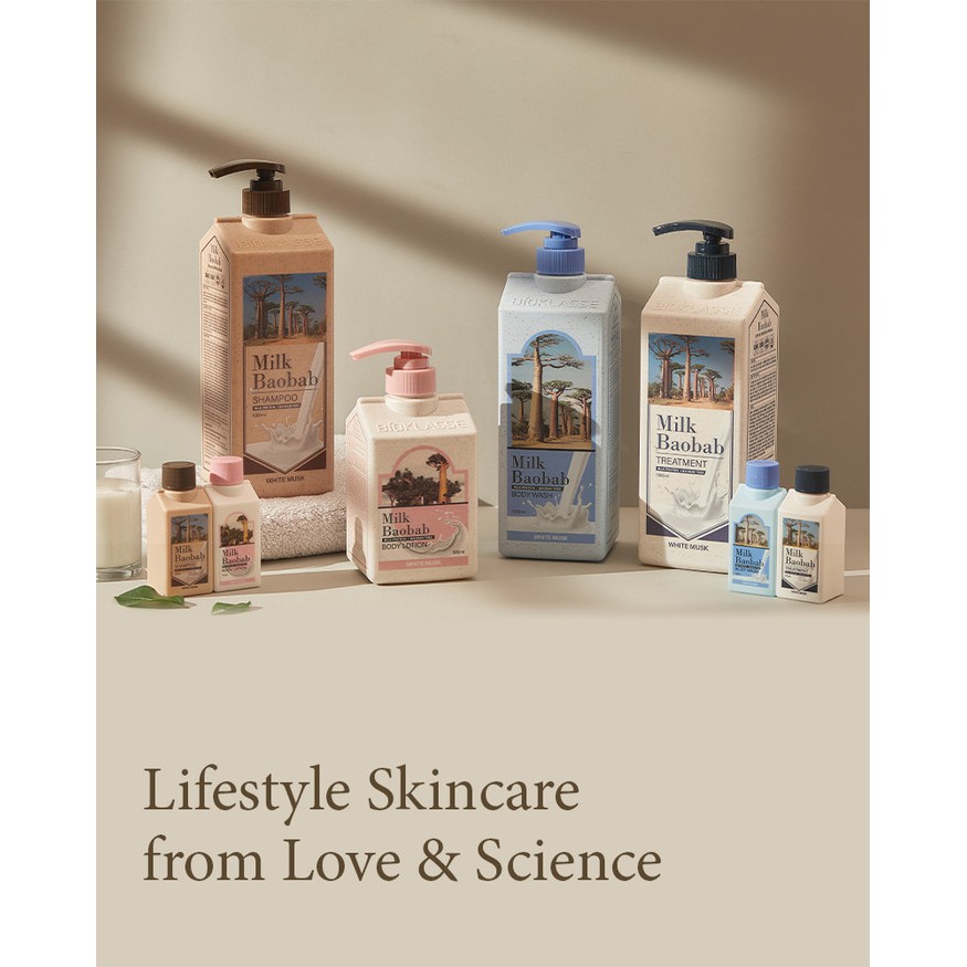 MILK BAOBAB Sữa Tắm Sữa Chất Lượng Cao 500ml white soap scent