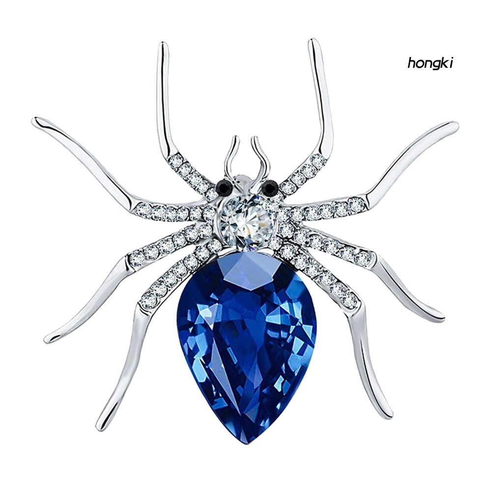 Ghim Cài Áo Hình Nhện Đính Đá Nhân Tạo Thời Trang Cho Nữ