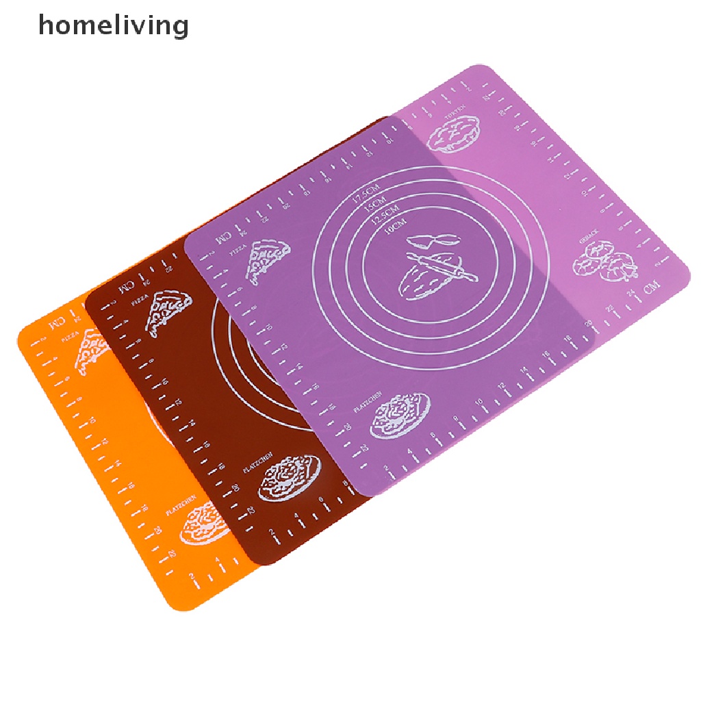Thảm Silicone Chống Dính Hỗ Trợ Lăn Bột Làm Bánh Tiện Lợi