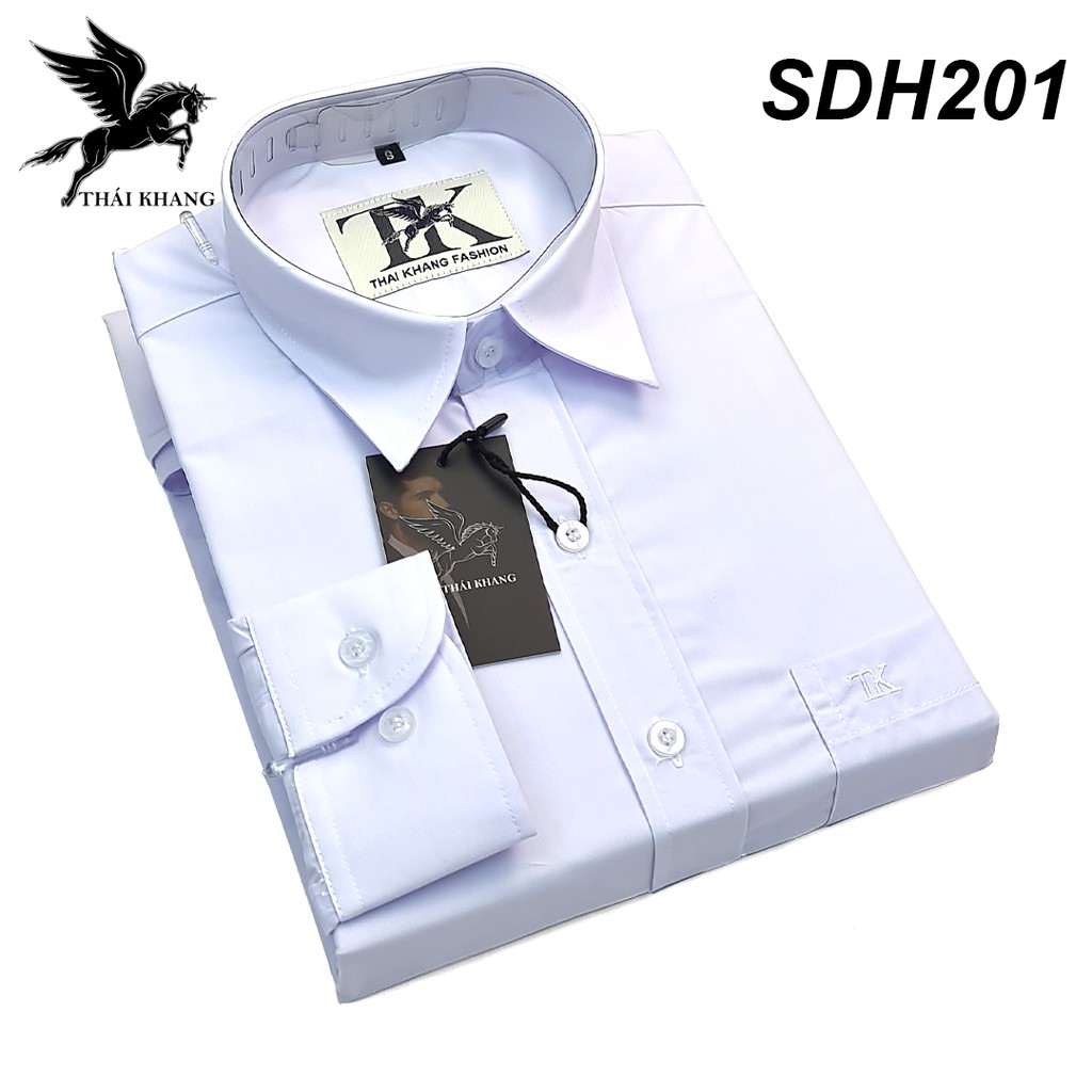 áo sơ mi nam dài tay trung niên form rộng có túi cao cấp vải cotton siêu mịn mát loại áo dài tay sơ mi màu trơn trắng | BigBuy360 - bigbuy360.vn