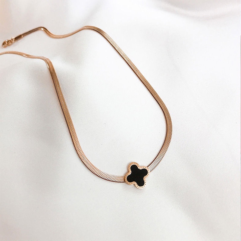 Dây Chuyền Mạ Vàng 18k Mặt Hình Số La Mã