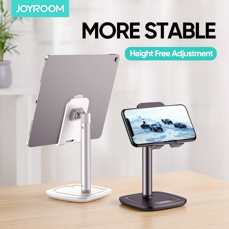 Joyroom Giá đỡ iPad có thể điều chỉnh Chiều cao Máy tính bảng Điện thoại thông minh Giá đỡ Bàn Kim loại Hỗ trợ Điện thoại Di động Đa năng cho iPhone Xiaomi Samsung