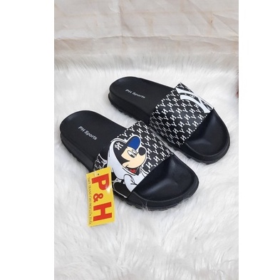 DÉP ĐẾ XỐP SIÊU NHẸ CÀI KHUY HÌNH MICKEY