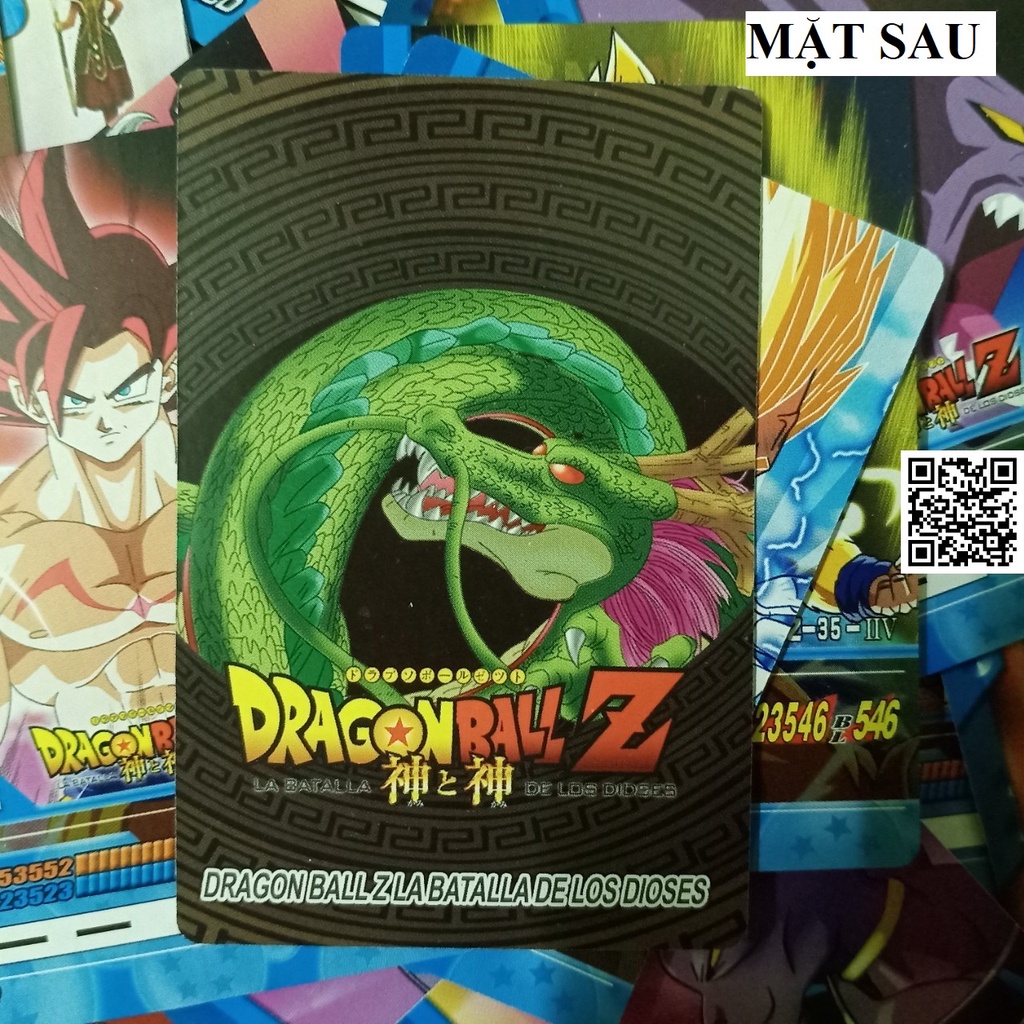Combo 10 Thẻ đấu bài Dragonball 7 viên ngọc rồng loại tốt phản quang kam kết không trùng 1459 D2
