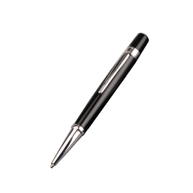 Bút Bi Kim Loại Mini 1.0mm Màu Đen Sang Trọng Tiện Dụng Cho Trường Học / Văn Phòng