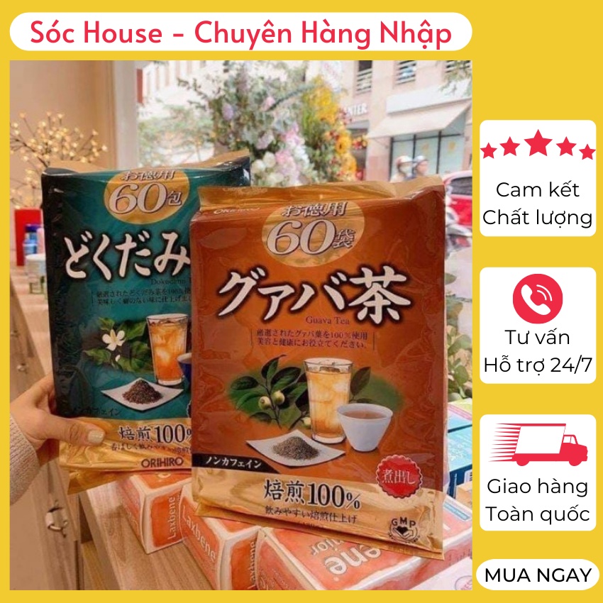Trà lá ổi, diếp cá Orihiro ⚡ CHUẨN NỘI ĐỊA ⚡ Trà thảo mộc Nhật Bản hỗ trợ giảm cân, đẹp da, thanh lọc cơ thể