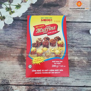 Bột bánh Muffin Mikko hộp 200g