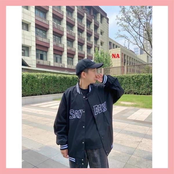 Áo Khoác Bomber Jacket  SaY BeY, VCK form thụng nam nữ unisex❤Chất dù form &lt;55kgThời trang Thu đông Trend Rẻ